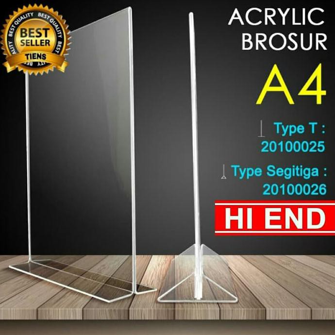 

acrylic tent holder / akrilik tent card A4 tempat brosur Meja