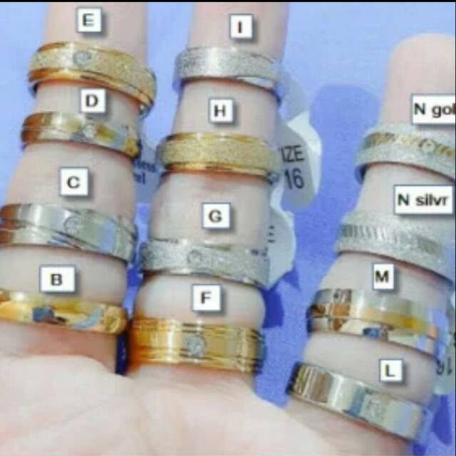 Cincin Emas Berlian Imitasi Murah