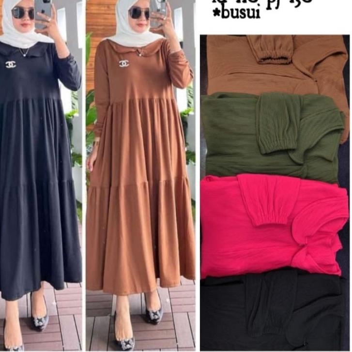 ♥IMPORT♥ MIDI DRESS KAOS KNIT IMPORT BUSUI/GAMIS MURAH