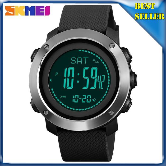SKMEI 1418 Jam Tangan Digital Sport Pria Pedometer Calorie Compass