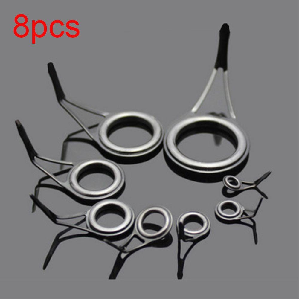 Chookyy 8pcs 8ukuran Pancing Panduan Oval 3mm-23mm diameter Internal Stainless Steel Tip Repair Kit