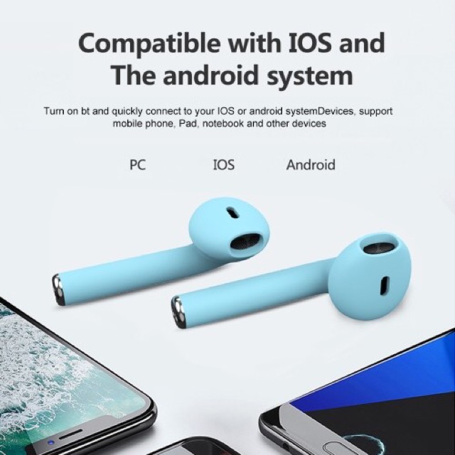 Inpods 12 Headset Bluetooth 5.0 Wireless Earphones Inpods12 Macaron Can Rename-1