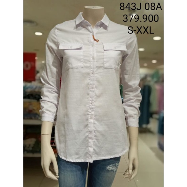 kemeja putih cardinal girl | kemeja putih wanita