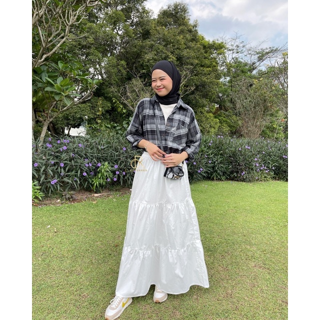 ANNA SHIRT / KEMEJA TARTAN WANITA-LEAD SC