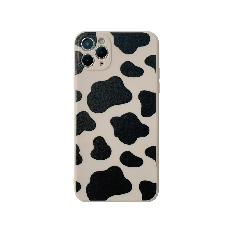 Soft Case Silikon Tpu Motif Sapi Retro Warna Putih Matte Untuk Iphone 12 Mini 11 Pro Max X Xs Xr 8 7 Plus