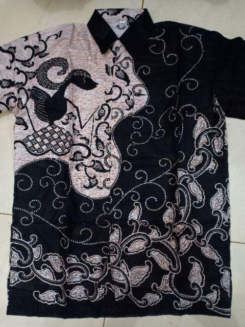 Kemeja Batik Pria Motif G Silver