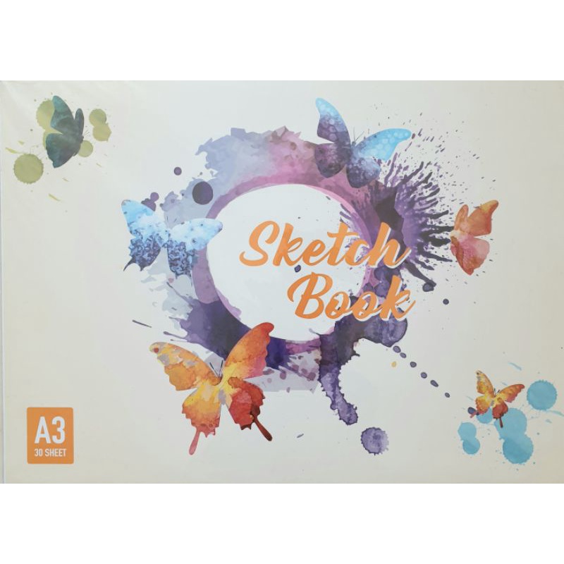 Buku sketsa gambar A3 sketch book 110gsm