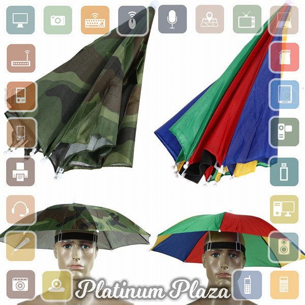 Topi Payung Umbrella Hat - W655N8413 - Multi-Color`6R8HBW-