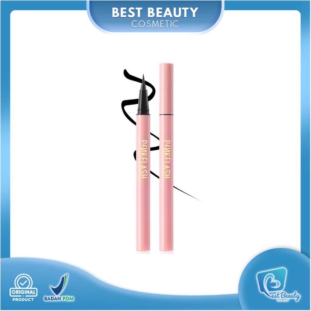 ★ BB ★ PINKFLASH Waterproof Easy Eyeliner | Pink Flash Eyeliner - PF E01 | PINK FLASH