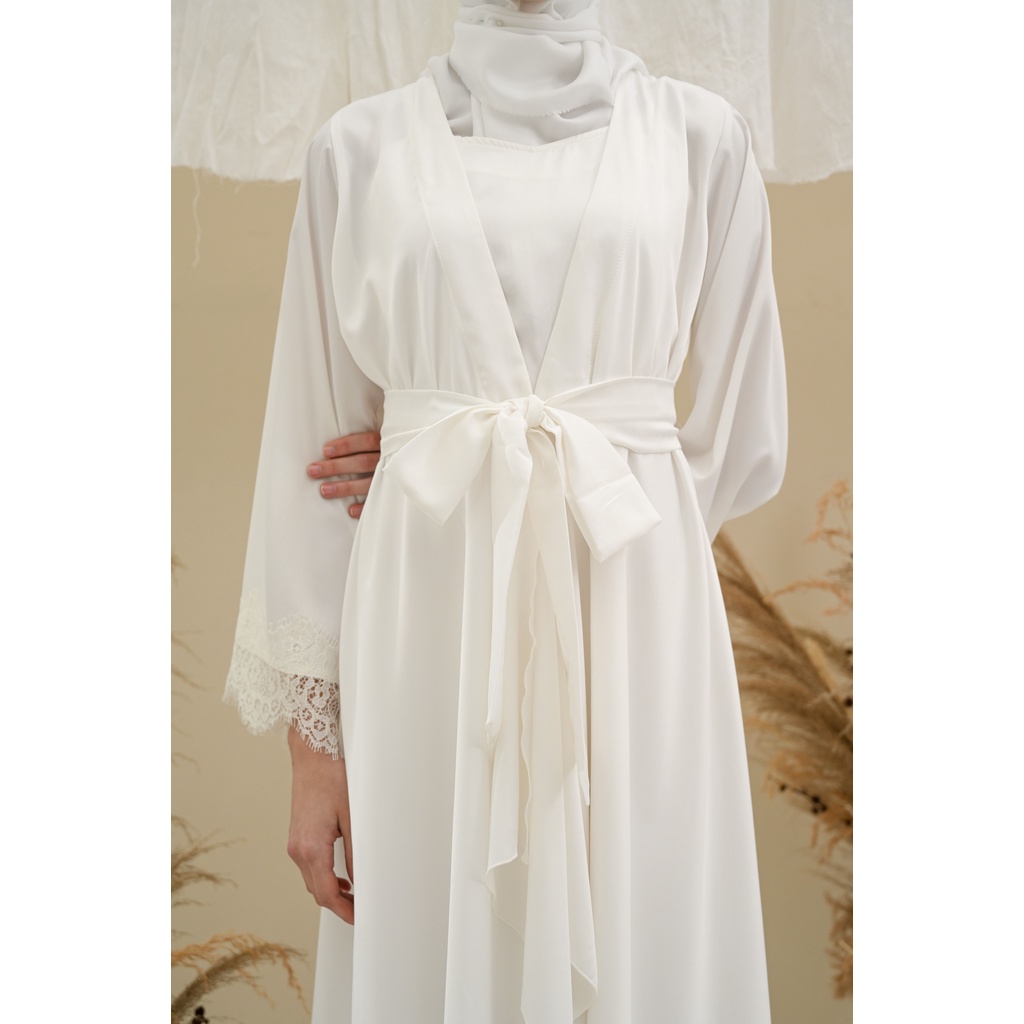 Ashera Asymmetric Robe - KIMONO ROBE PENGANTIN