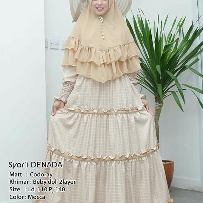 DENADA SYARI SET GAMIS CODORAY PREMIUM XXL LD 110 IMPORT NEW OKTOBER