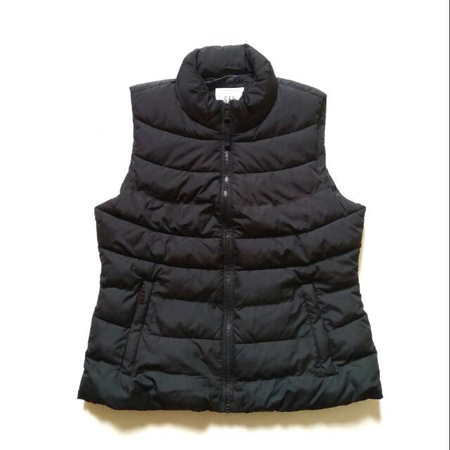 •S•M•L•XL•  Women Vest Rompi Puffer ColdControl Hitam Gap