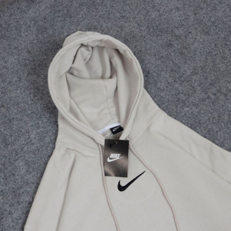 SWEATER  HOODIE NIKE SMALL SWOOSH CREAM FULLTAG&amp; LEBEL