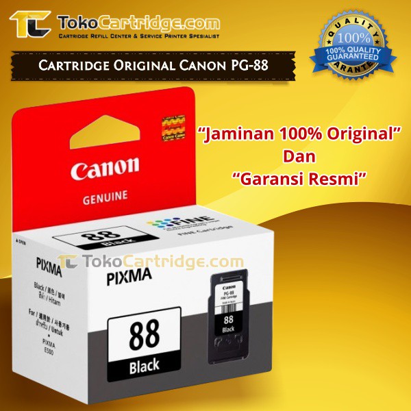 Cartridge Original Canon PG-88 PG 88 PG88 Black