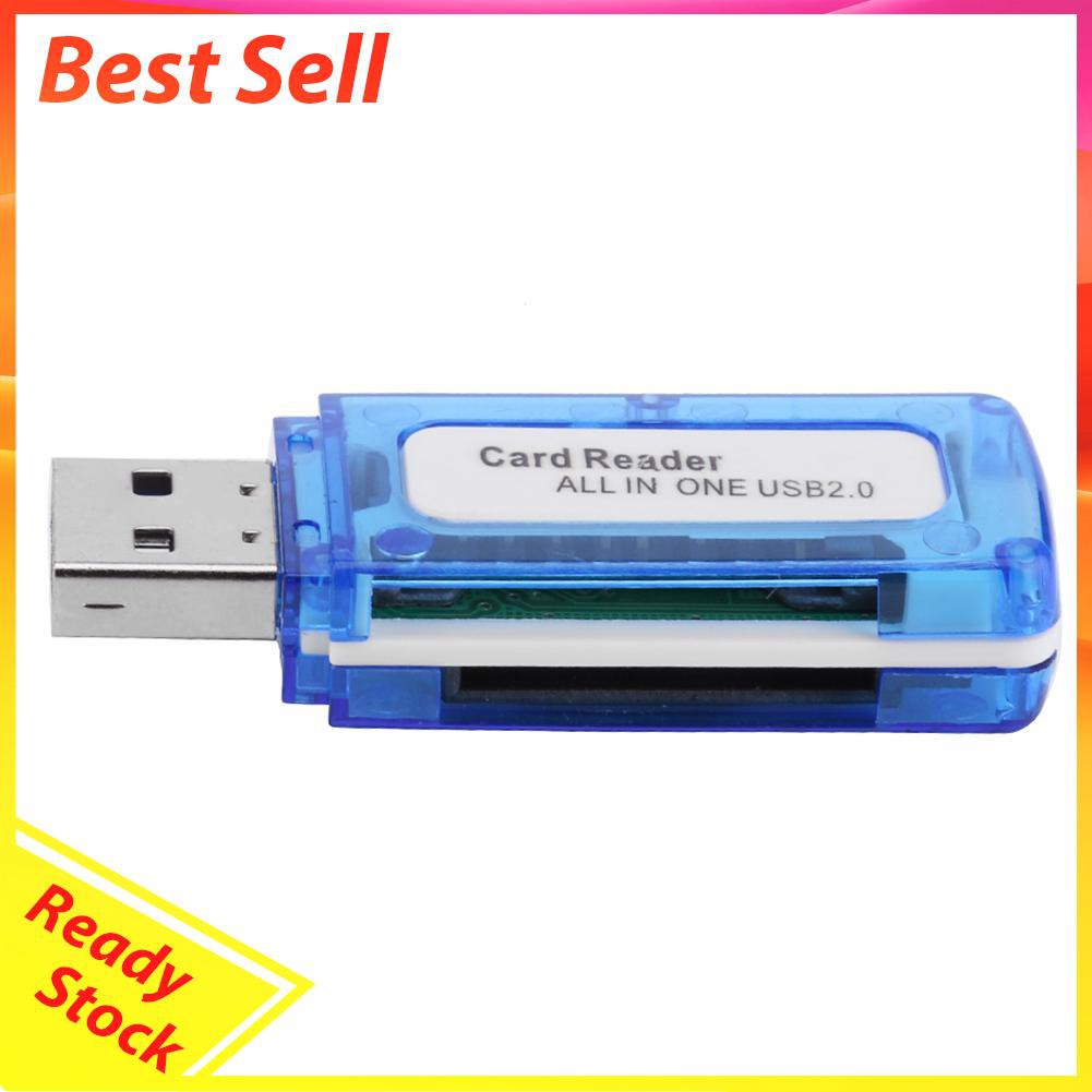 4 In 1 Card Reader Usb 2.0 All In One Untuk Micro Sd Tf M2