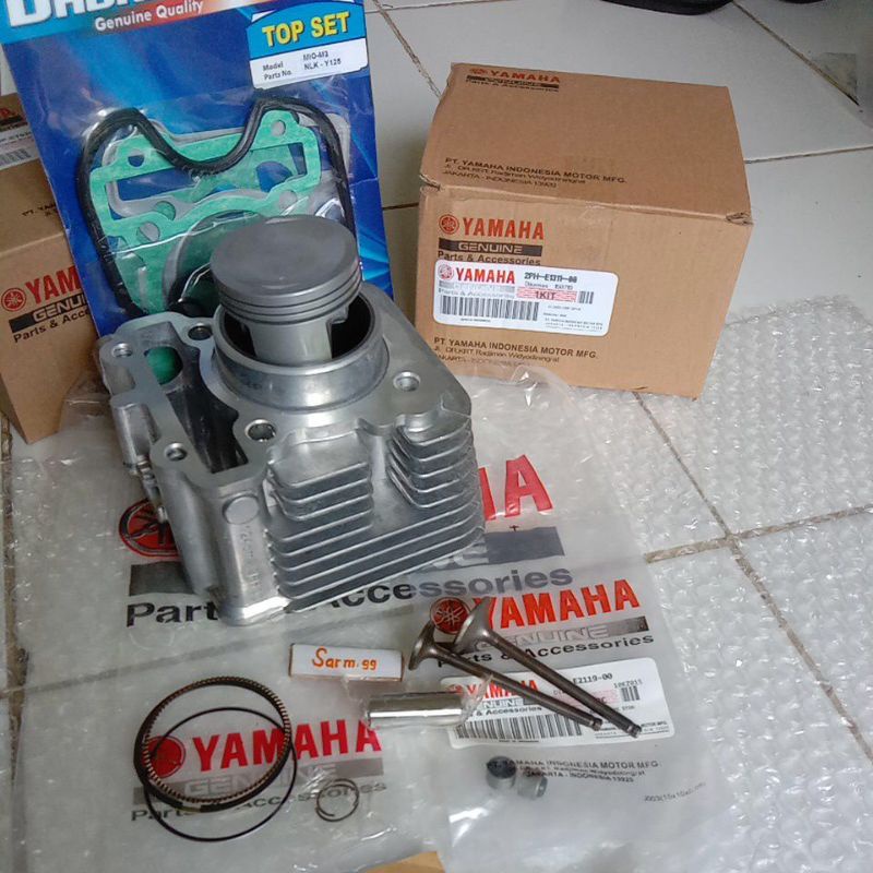 Block seher Assy komplit Plus Klep Set Yamaha Mio m3.Mio Z125 Soul Gt 125.(kode 2PH)