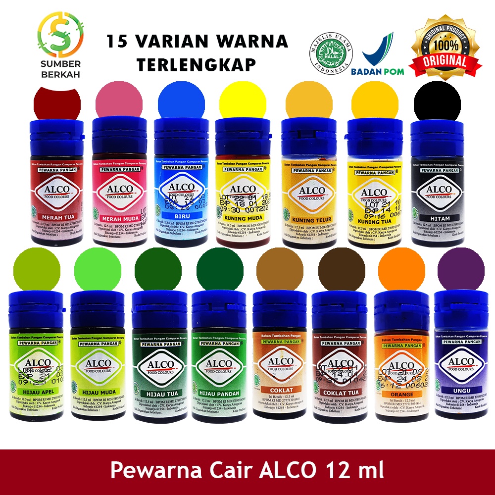 Pewarna Makanan Kue ALCO 12,5 ml