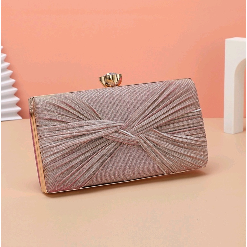Free Box Tas Selempang Clutch Wanita Tas Import CR7514 Tas Fashion Tas Pesta Termurah Terlaris