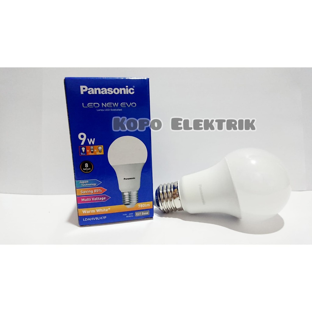 Lampu LED Bulb Panasonic New Evo 9 Watt