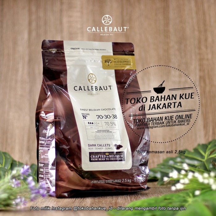 

Dark Chocolate Couverture NOIR Callebaut Callets Pahit 705 500gram