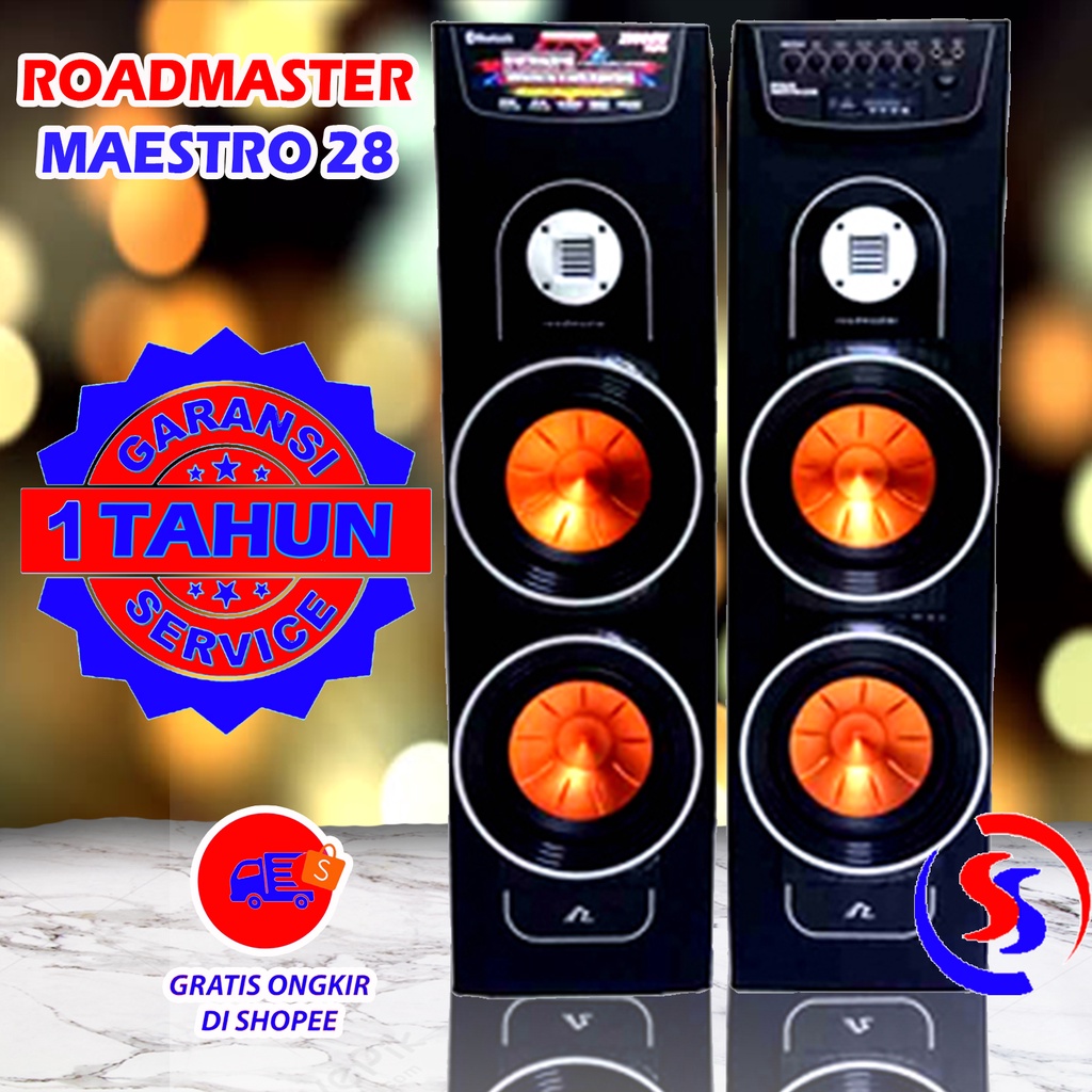 SPEAKER BLUETOOTH SUPER BASS ROADMASTER MAESTRO 28 GARANSI RESMI KHUSUS JATIM