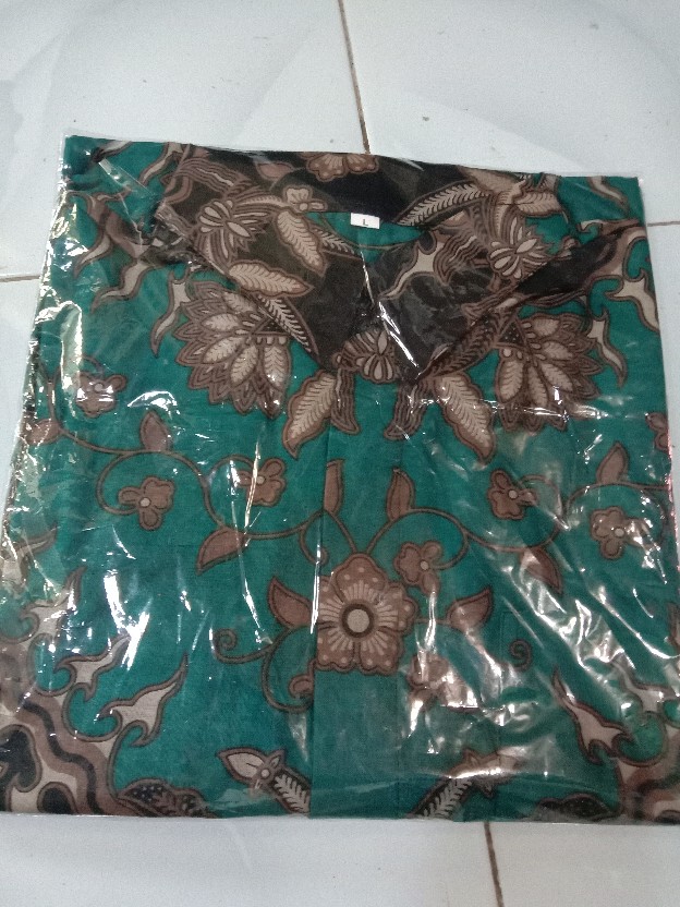 Bswart Batik Hrb026 Kenongo Hem Pendek Padi Pekalongan M L Xl Batik Pria Murah Modern Grosir