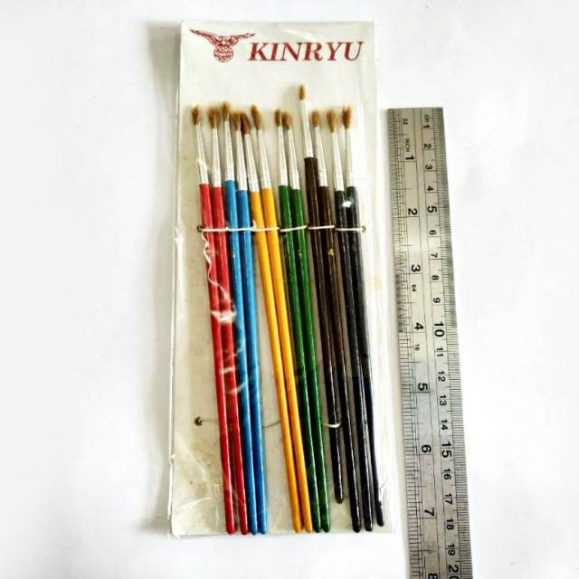 

Kuas lukis cat air uk no.4 isi 12 pcs
