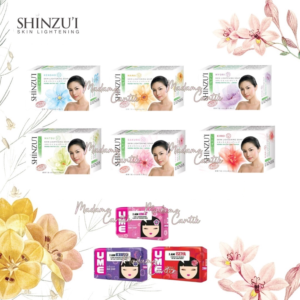 ✿ MADAME ✿ SHINZUI SKIN LIGHTENING SOAP BAR SABUN MANDI UME SOAP SABUN BATANG