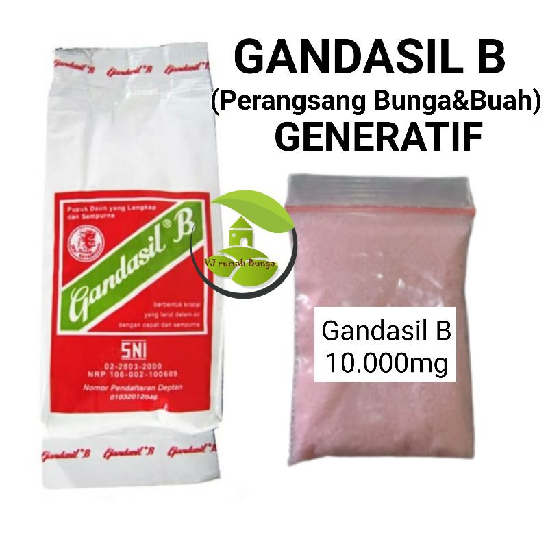 Pupuk gandasil B bunga dan buah generatif 10gr