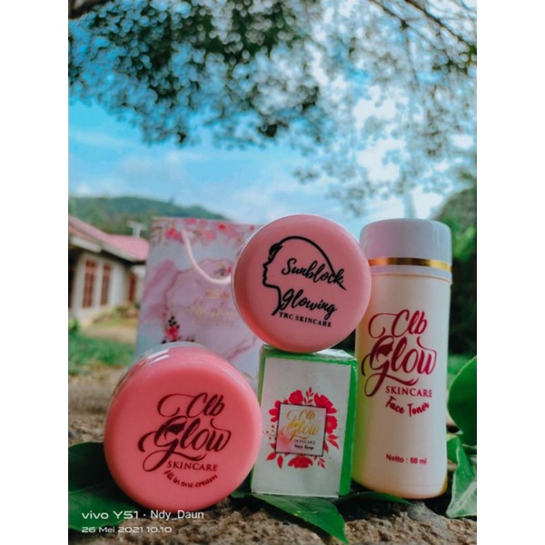 Paket Glowing➡️Clb Glow + Sunblock Glowing