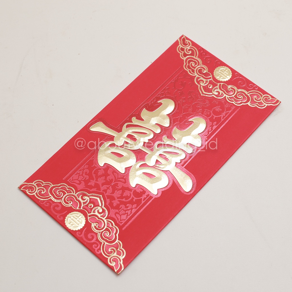 

Angpao isi 6 xuang xi wedding suangsi double happiness awan