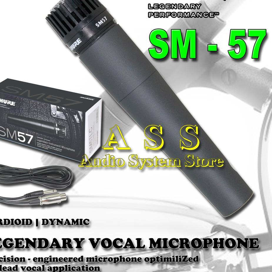 Barang branded Mic Kabel SM 57 / Professional Microphone Instrumen Cable SHURE SM57 / Mic Vocal SM-5