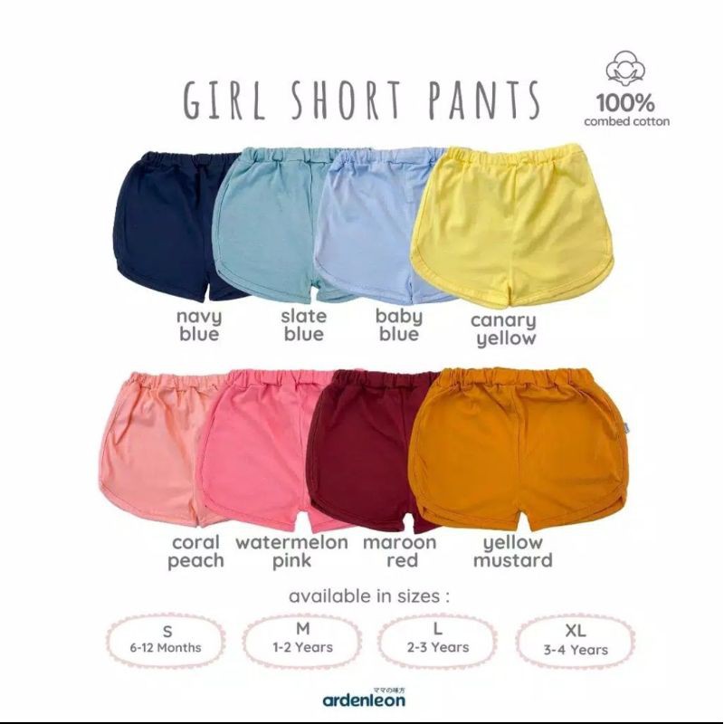 ARDENLEON Girl Short Pants