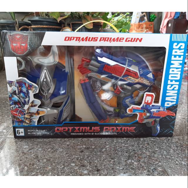 Mainan Pistol Optimus - Mainan Topeng Optimus Prime - Nerf Gun Optimus