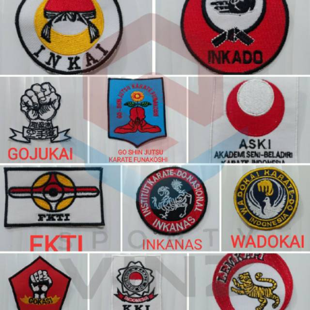 Jual Logo Emblem Perguruan Karate Indonesia Lengkap Dan Murah Indonesia