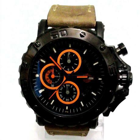 Jam Tangan Pria Chrono Harley Davidson FAT BOY 6060 KWS