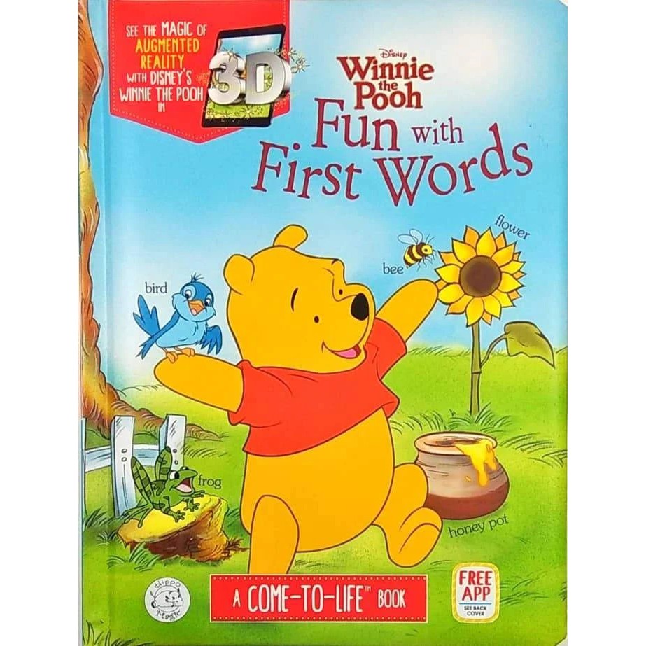 BBW Buku Ajaib LITTLE HIPPO WINNIE THE POOH FUN WITH FIRST WORDS