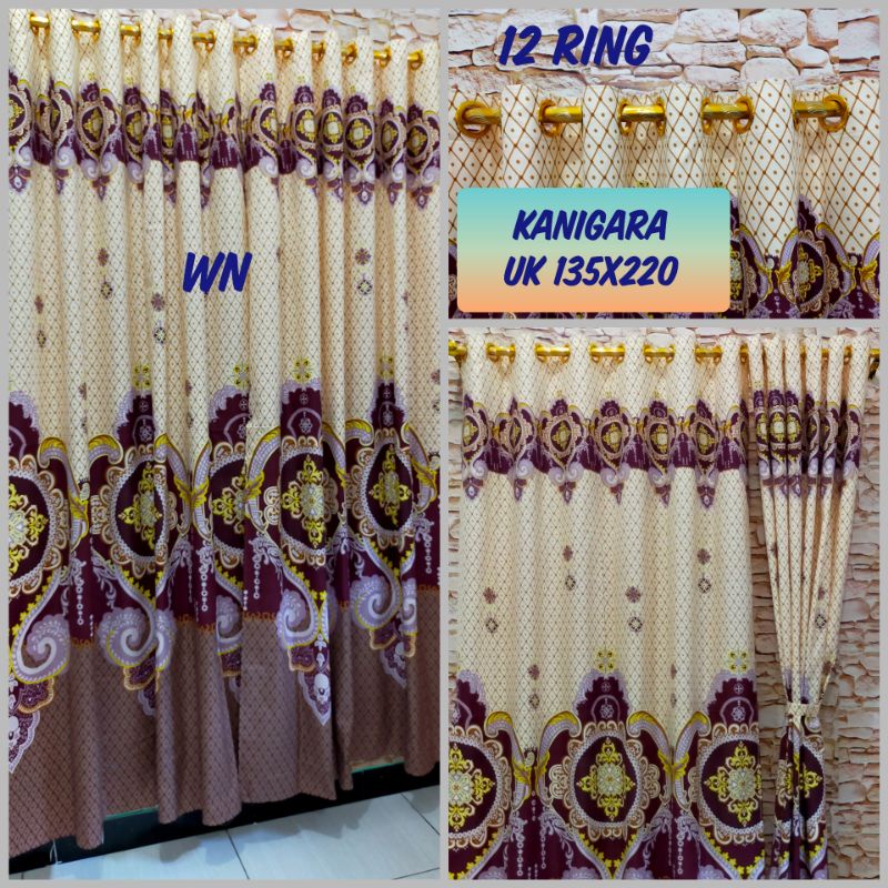 READY LAGI! PALING LARIS!!! gorden Pintu dan Jendela Model Smokring 12 Ring 135x220