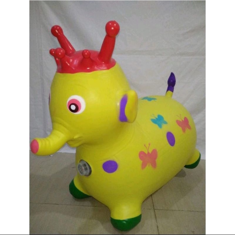 Animal Jumping Music Karet Gajah (SNI) Ukuran JUMBO / Mainan Kuda - kudaan Anak