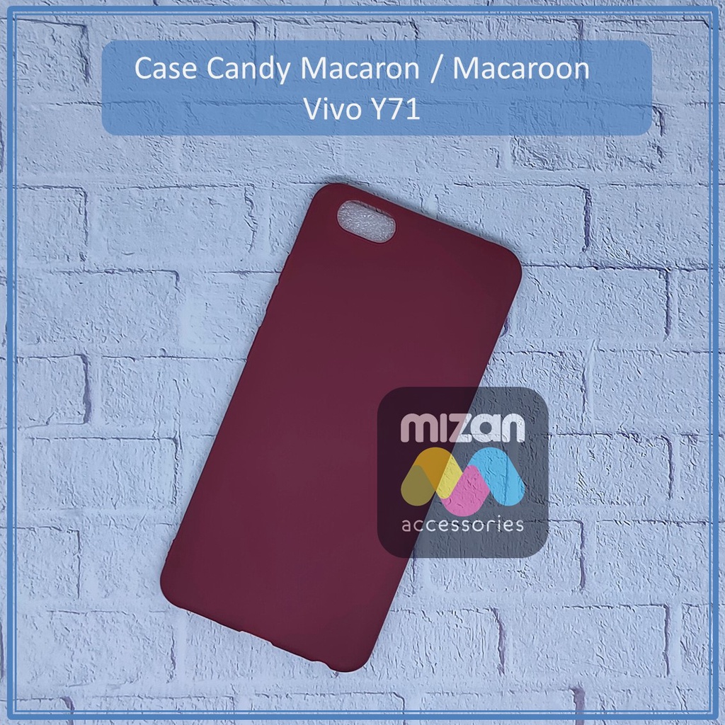 Case Candy SoftCase Macaron Macaroon Vivo Y71 / 1723 / 1801i Warna Warni