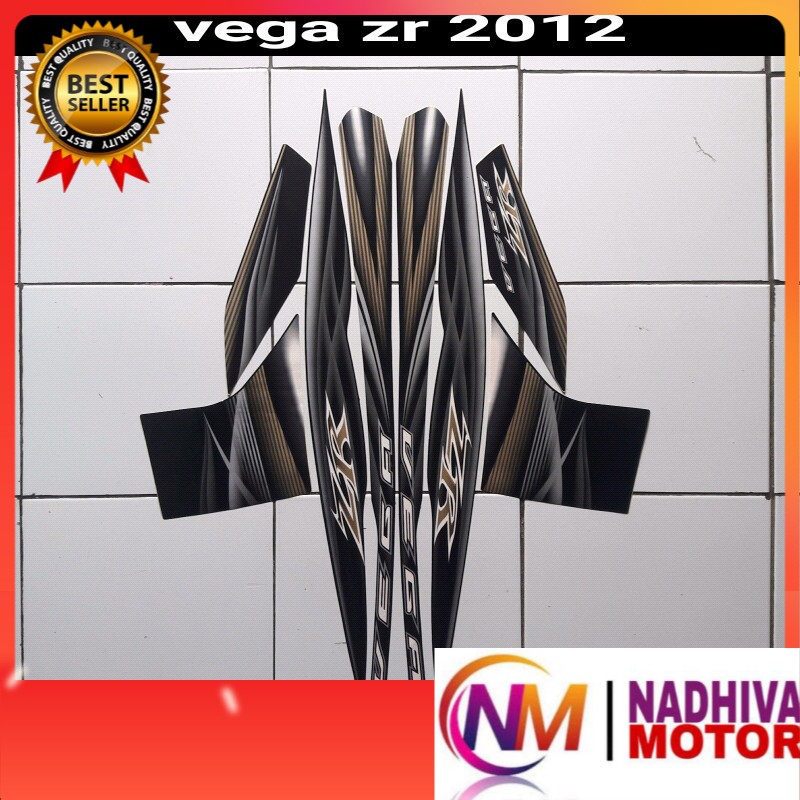 sticker motor vega zr 2012 full hitam lis body