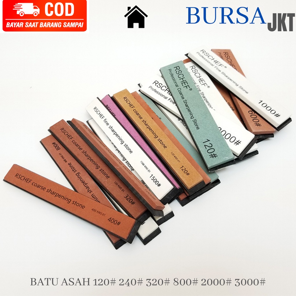 RSCHEF ALAT BANTU ASAH POLES PISAU BERBAGAI UKURAN SHARPENING STONE 240 #