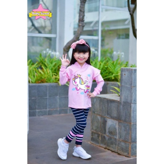 Afsheenastore Set Hoodie Unicorn By Baby Sweet