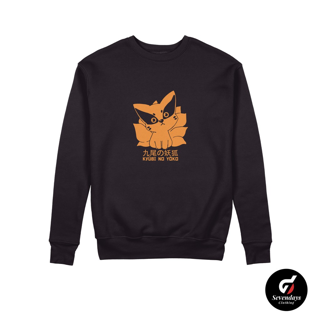 Sweater Crewneck Kurama Kyuubi Anime Naruto Boruto Sevendays Clothing