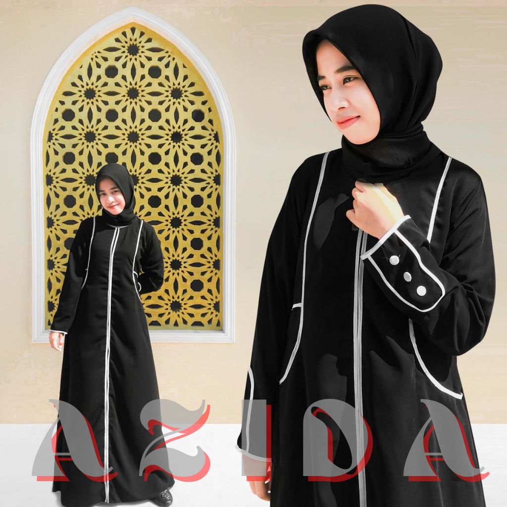 Abaya Gamis Terbaru Hitam Abaya Polos Hitam Arab Jetblack Premium
