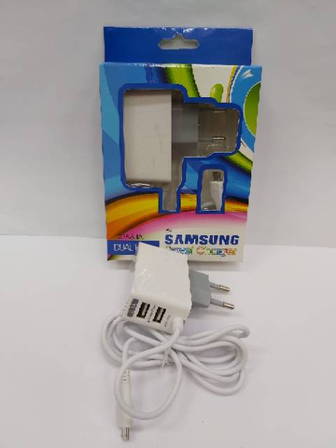 Charger Samsung 2.1A &amp; 1A  DUAL USB