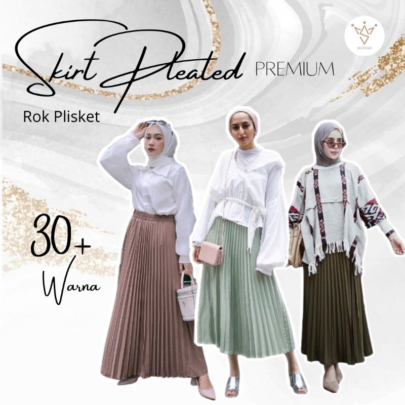 ROK PLISKET PREMIUM TEBAL/SKIRT PLEATED/ROK PANJANG/ROK KERJA/HIJABERS/ROK/PAKAIAN WANITA/MUSLIMAH/BAWAHAN WANITA/OOTD HIJAB/STYLE VIRAL/FEMINIM/ALL SIZE/OVERSIZE/ROK PLISKET MURAH/FASHION MUSLIM S-XXL