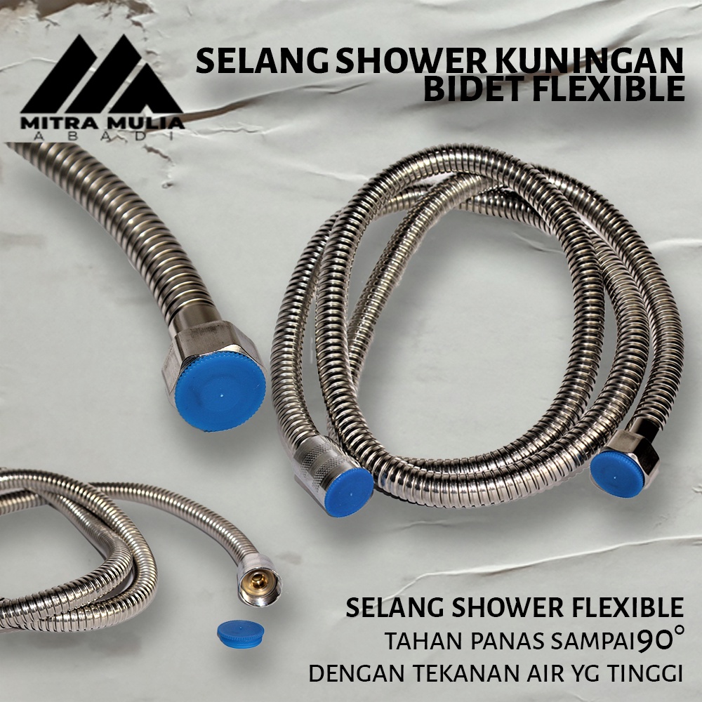 Selang Shower Kuningan Bidet Flexible Fleksibel Hand Shower Air Panas