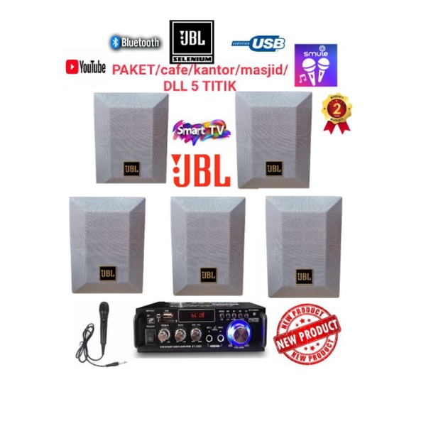 Promo paket murah cafe/karaoke/masjid/DLL speaker 4 inch JBL 5 titik