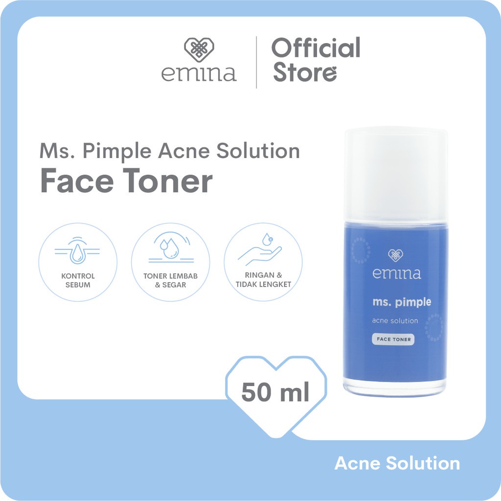 ❤️ Cloudy ❤️ EMINA Ms. Pimple acne solution FACE TONER 50Ml